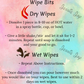 Information on Wipe Bits | Do not purchase | For informational Purposes only