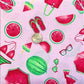 Summer Fun watermelon Theme | Custom Hair Scrunchie | Adult Size & Toddler Size | 7 Options