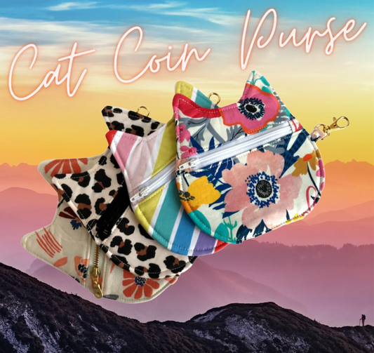 Custom Cat Zipper Pouch | Coin Purse | Period Essentials | Add on bag