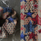 Stars on wood Plank | Red, White, Blue | Holiday  | Custom Hair Scrunchie | Adult Size & Toddler Size | 7 Options
