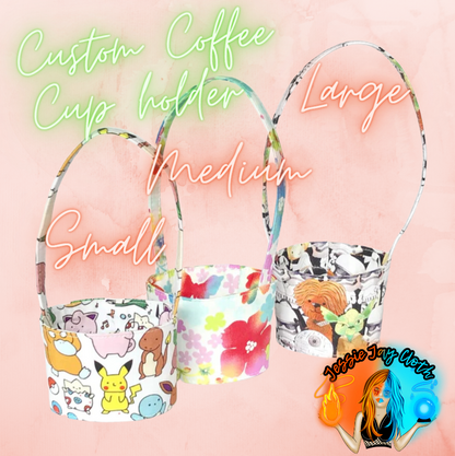 Custom Goldilocks Coffee Sleeve Cup Holder with handle | Hot & Cold drinks