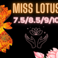 Miss Lotus Custom Cloth Pad | 7.5/8.5/9/10/11 inch | 2.75" Snapped Width