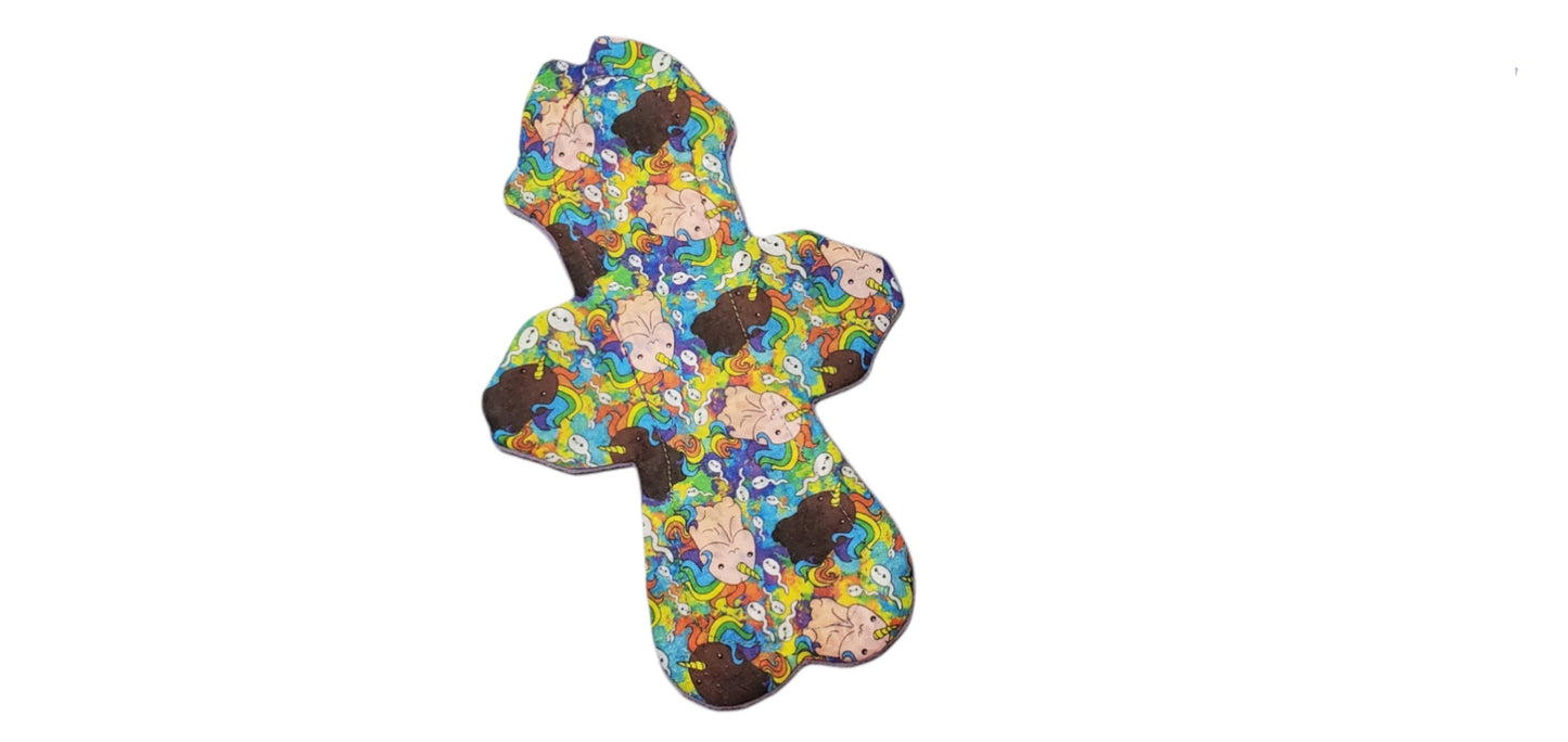 Custom Penis Shaped Cloth Pads | 6/7/8/9/10/11/12/13/14/ | 2.5" snapped | Adult Humor