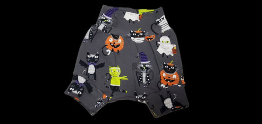 Halloween Kitty Grow with me Shorties | 9 month to 3T | Glow in the dark