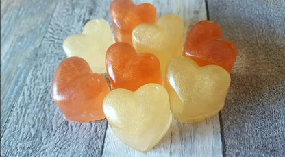 Small Heart Soaps  | Party favor, Wedding favor, Birthday favor | 1.1" x 1" x 0.9" depth | Multi Use Soap
