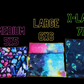 Rainbow Snowflake Custom PUL Lined Pad Wrapper |  Wet bag |  | Multi Use bag | 4 sizes to choose from