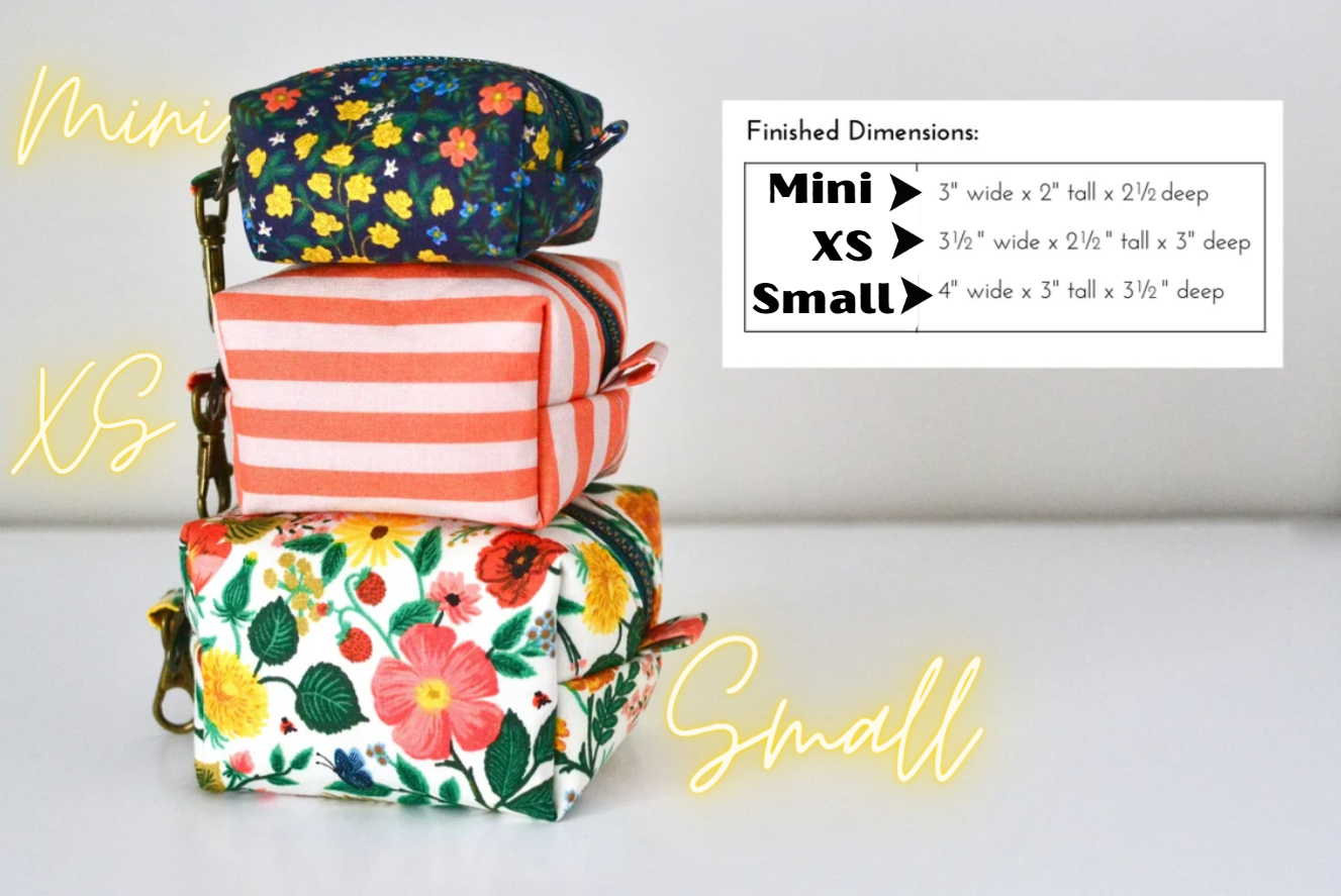 Custom Itty Bitty Boxy Bag | 3 Sizes to choose | Optional Add on's