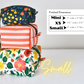 Snacks Pink😉 | Semi Custom Mini Boxy Bag | Cut out & ready to sew |