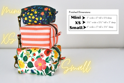 Size Small | Tie Dye Birds  | Semi Custom Boxy Bag | Cut out & ready to sew |