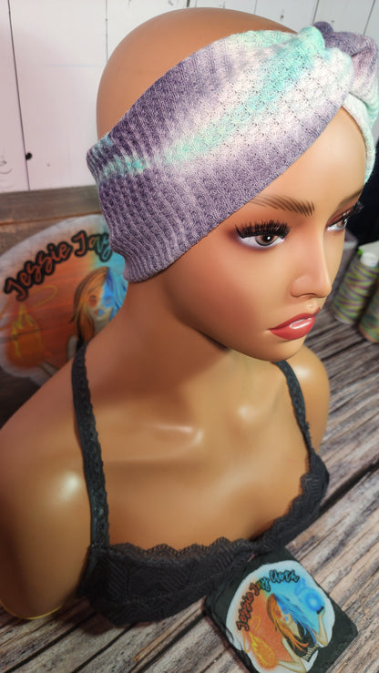 Sea Breeze B | Medium 21" | RTS Waffle Knit Head Band | Ready to ship | Mask, Knife, Blood, Friday 13th