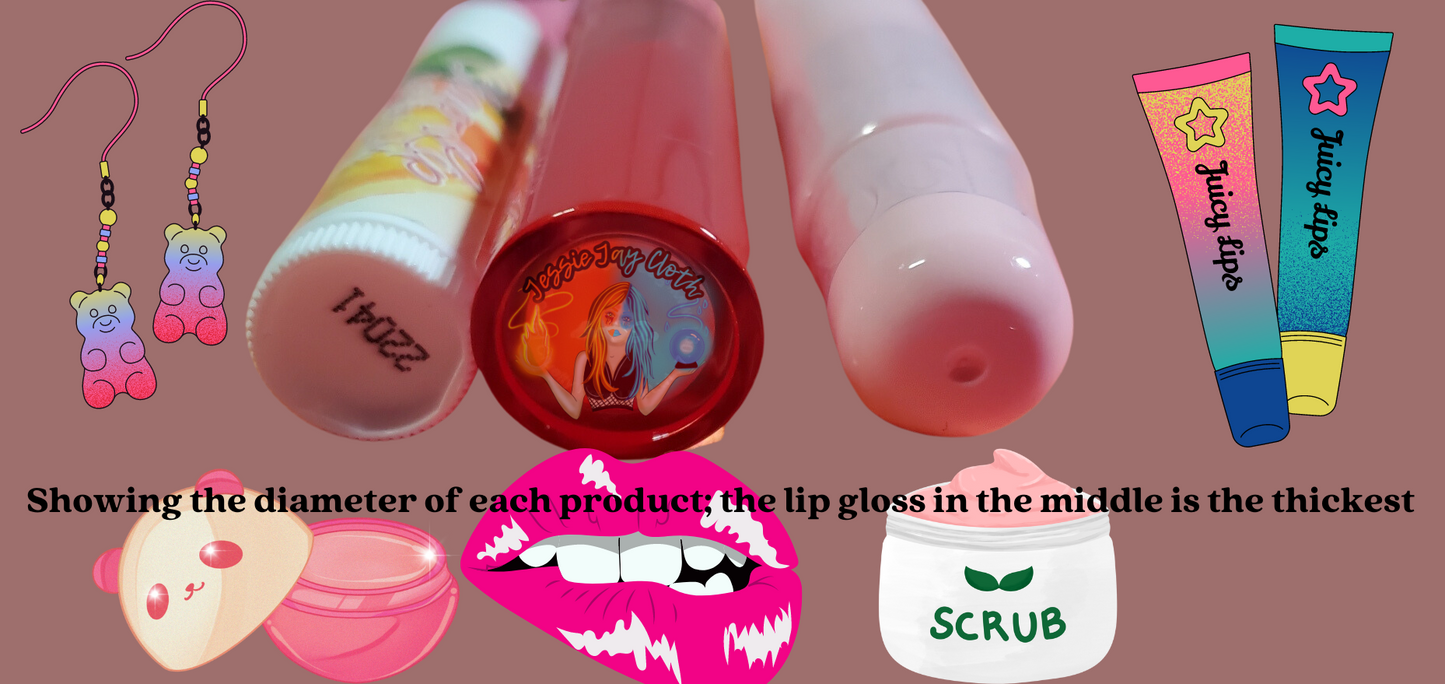 Lip Balm Holder | 100% that grinch | Can hold gloss/balm/sugar scrub up to 5.5" |