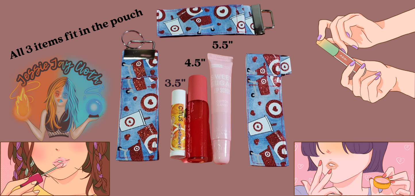 Lip Balm Holder | Shopping Cart, Target, Gift Card, Drink | Can hold gloss/balm/sugar scrub up to 5.5" |
