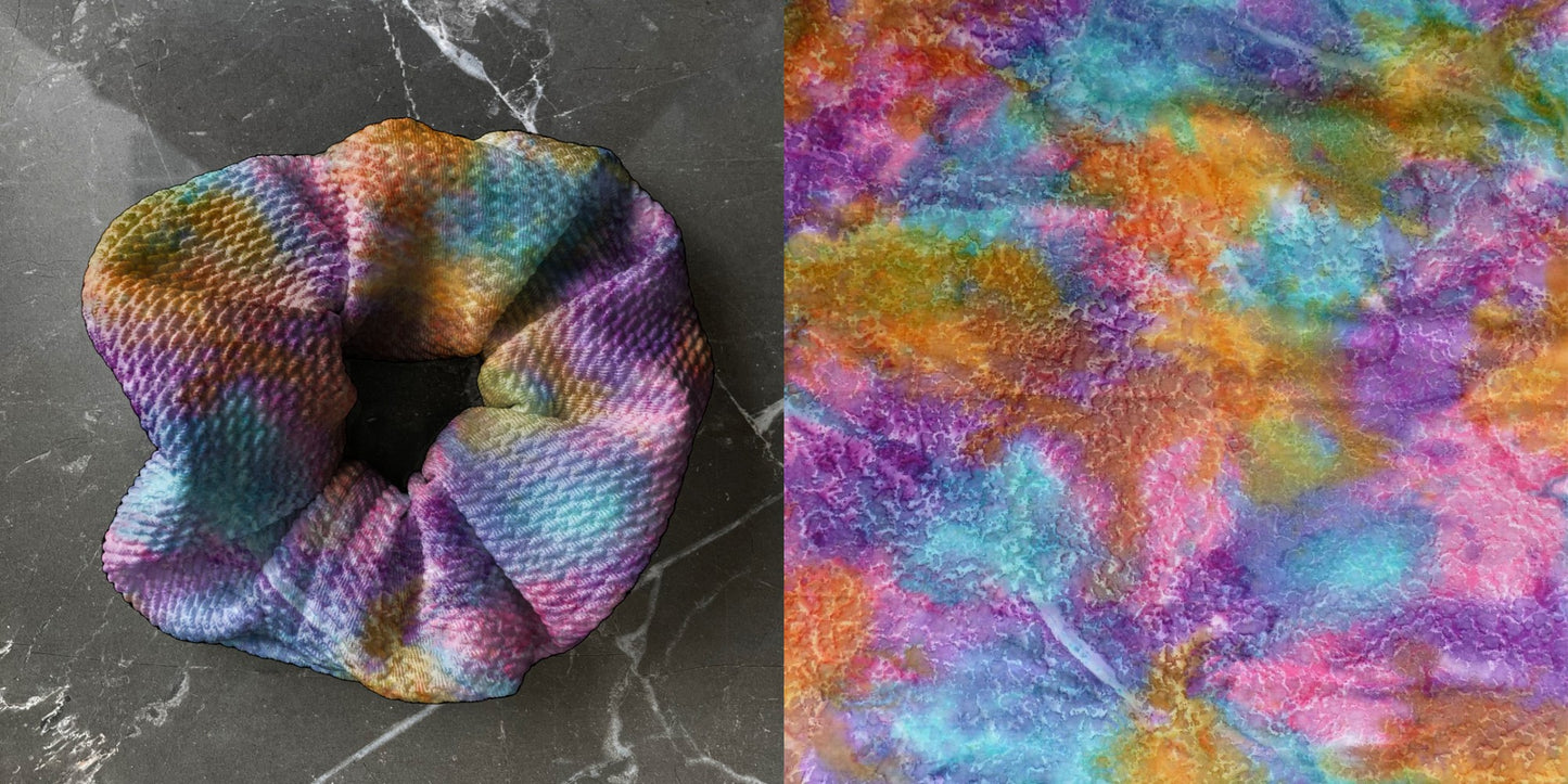 Ethnic Blend Tie Dye   | Custom Hair Scrunchie | Adult Size & Toddler Size | 7 Options