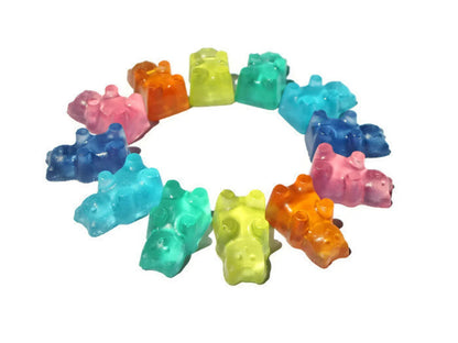 Mini Gummie Bear Soap  | Single Use Soaps | Travel Soap | Soaps for Camping | Cloth Wipe Bits